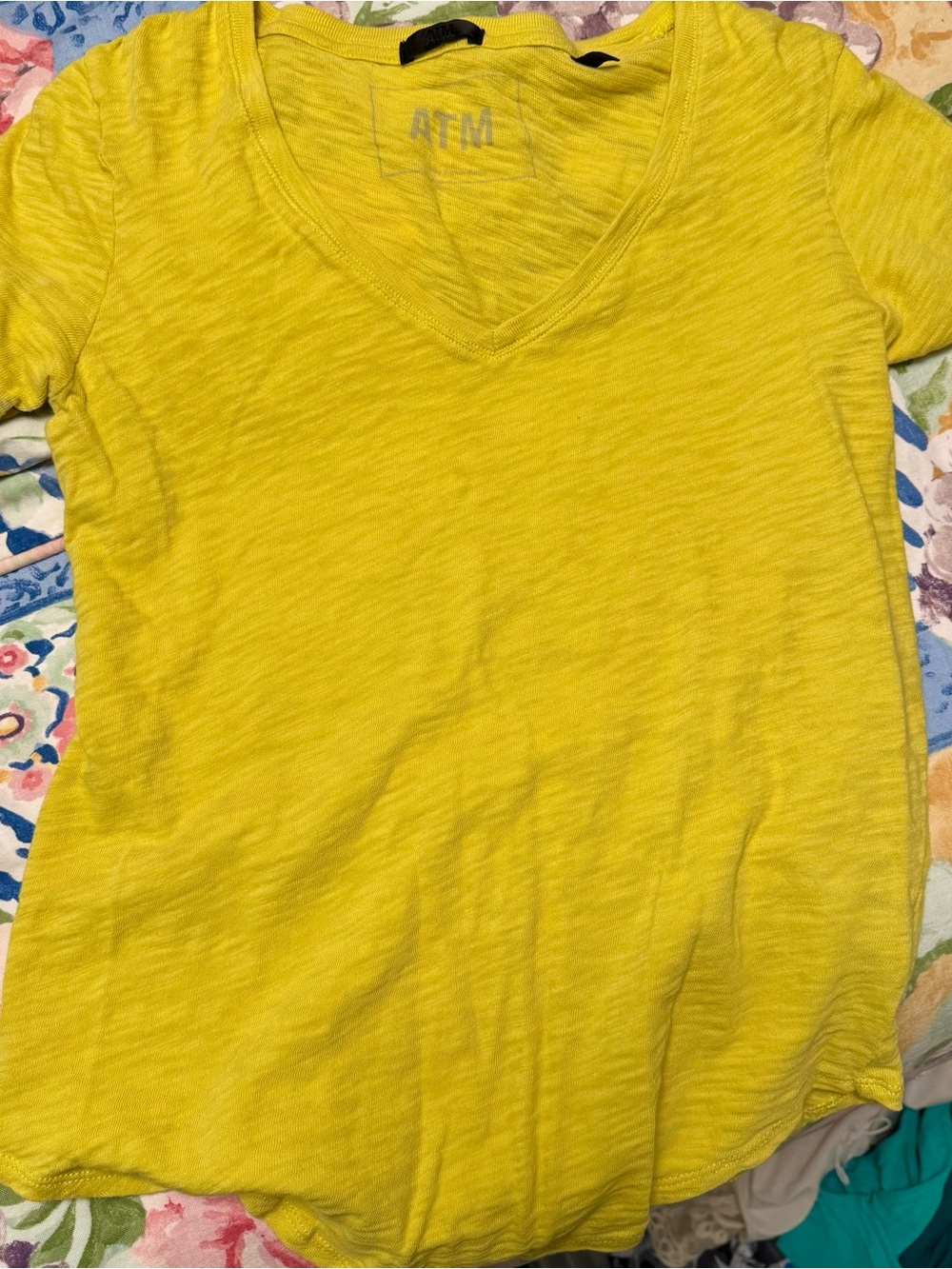 atm slub jersey v-neck tee - Picture 3 of 3
